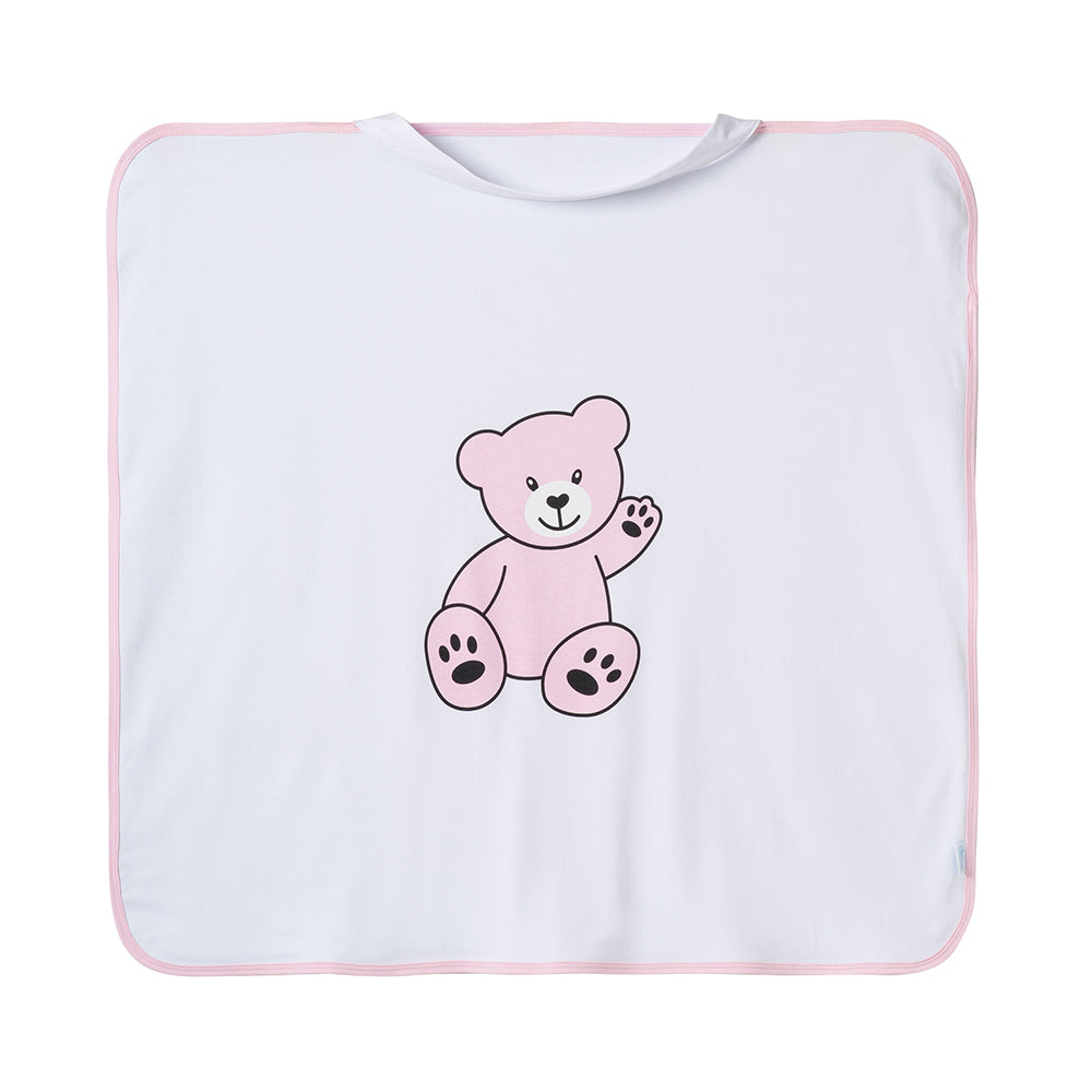 13-teiliges Baby Geschenkset für die Erstausstattung bestehend aus Mütze, Fäustlinge, Füßlinge, Lätzchen, Spucktuch, Strampler, Strampler ärmellos, Cardigan, Body langärmlig, Body kurzärmlig, Kaputzenbadetuch, Waschhandschuh, Decke mit Schlaufe.  100% Bio-Baumwolle OEKO-TEX STANDARD 100. Premiumqualität. Für Mädchen