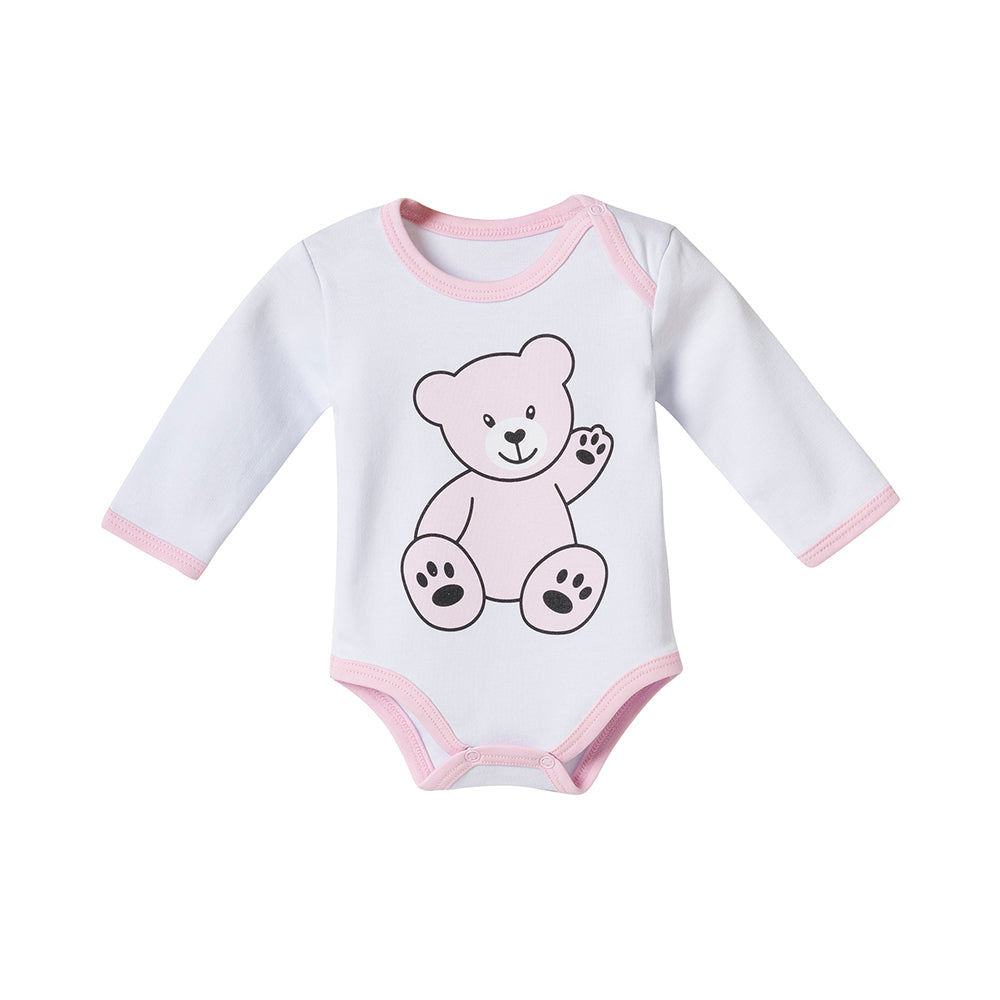13-teiliges Baby Geschenkset für die Erstausstattung bestehend aus Mütze, Fäustlinge, Füßlinge, Lätzchen, Spucktuch, Strampler, Strampler ärmellos, Cardigan, Body langärmlig, Body kurzärmlig, Kaputzenbadetuch, Waschhandschuh, Decke mit Schlaufe.  100% Bio-Baumwolle OEKO-TEX STANDARD 100. Premiumqualität. Für Mädchen